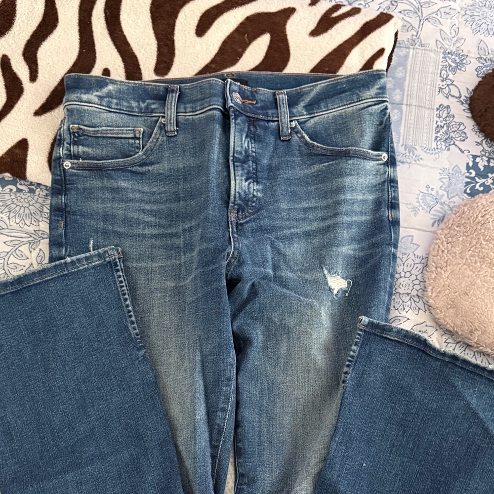 Express Classic Blue Straight Leg Jeans